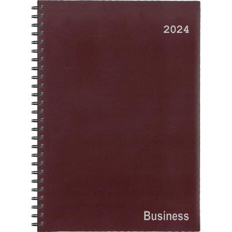 Ημερολόγιο ημερήσιο σπιράλ NEXT Business 24x34cm 2024 μπορντό